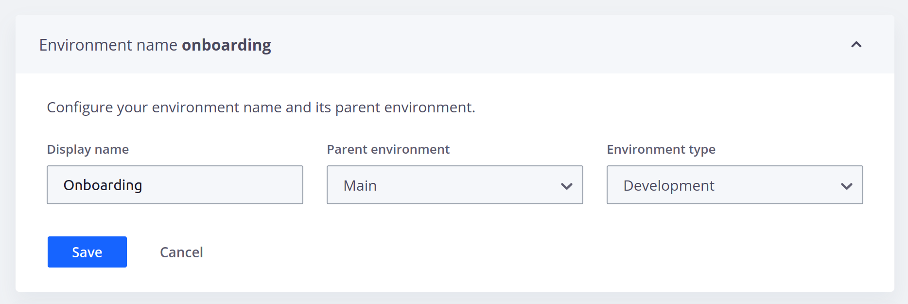 Environment status